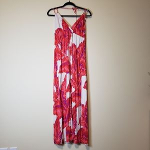 Banana Republic Floral Silk Maxi Dress